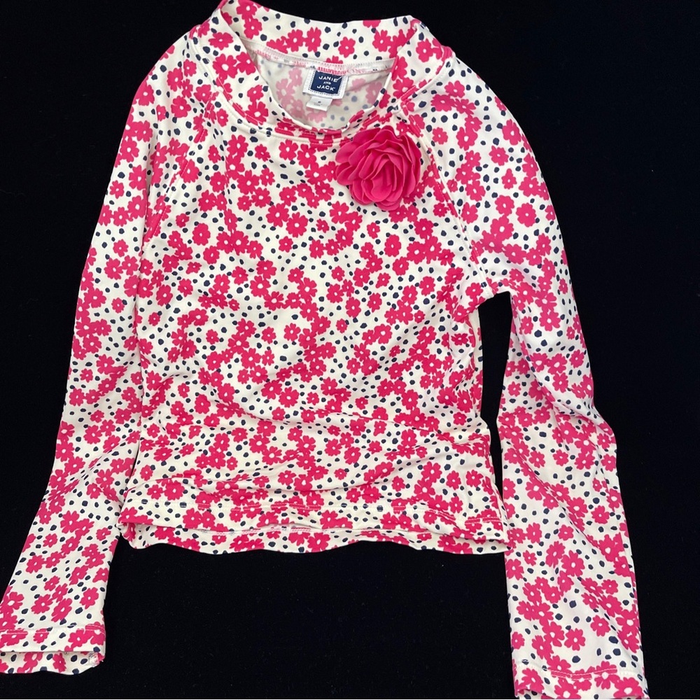Janie and Jack long sleeve Rash guard swimwear Size 6 NWOT